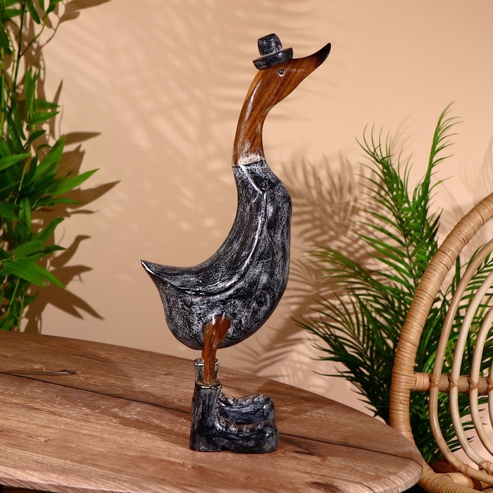 Сувенир "Утка в тёмном" дерево 45 см