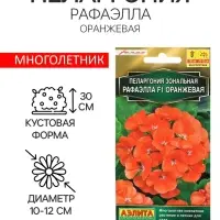 Семена цветов Пеларгония "Рафаэлла", оранжевая, F1, 5 шт