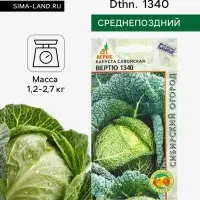 Семена Капуста &laquo;Вертю 1340&raquo;, 0.3 г, &laquo;Агросс&raquo;