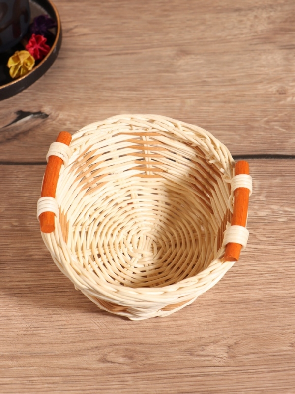 Корзина плетеная 16x15x8 см, ротанг