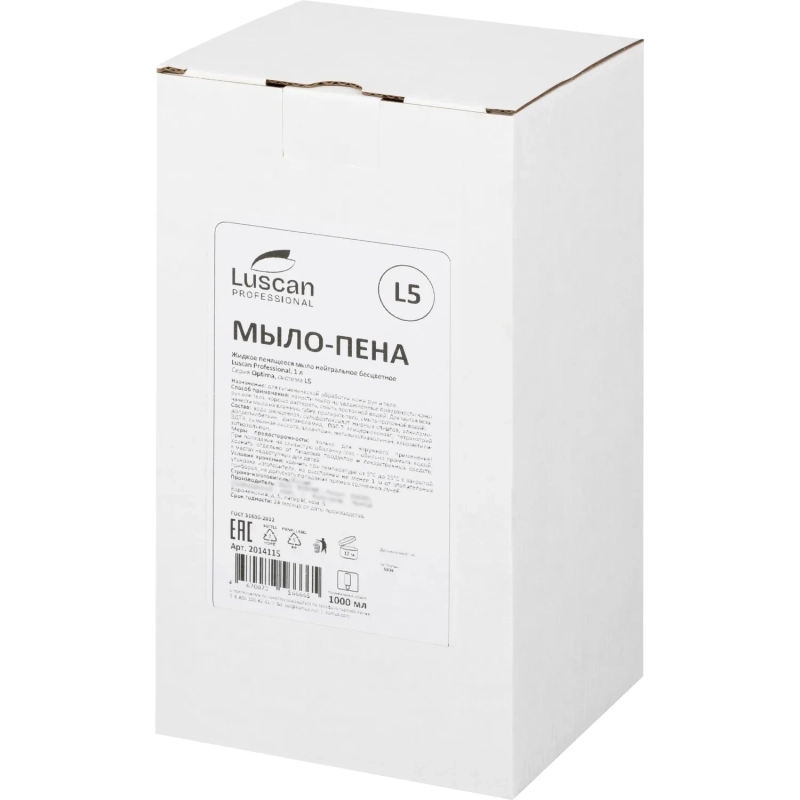 Картридж с жидким мылом Luscan Professional Optima L5 пенное нейтр, 1л