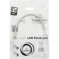 Патч-корд UTP Cablexpert PP10-0.25M кат.5e, 0.25м, литой, (серый)