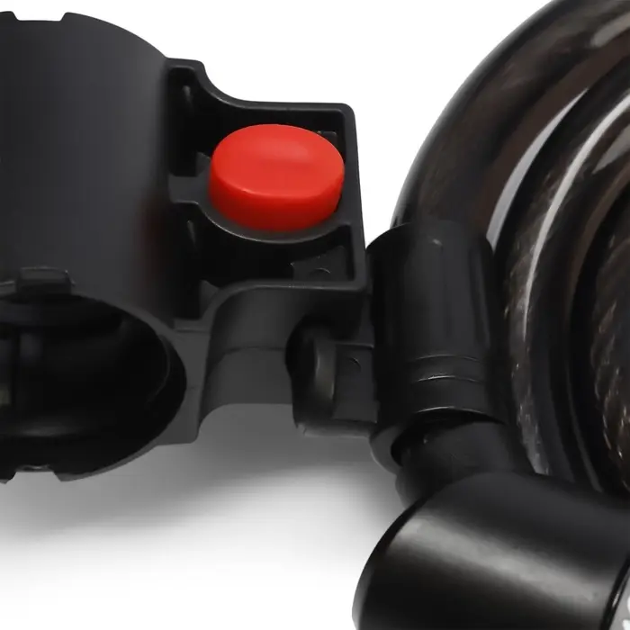 Замок навесной велосипедный LOCKLAND, 12&times;1200 мм, кодовый замок, с держателем на раме