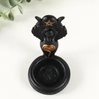 Подсвечник "Богиня Викка", 12х7 см, черный