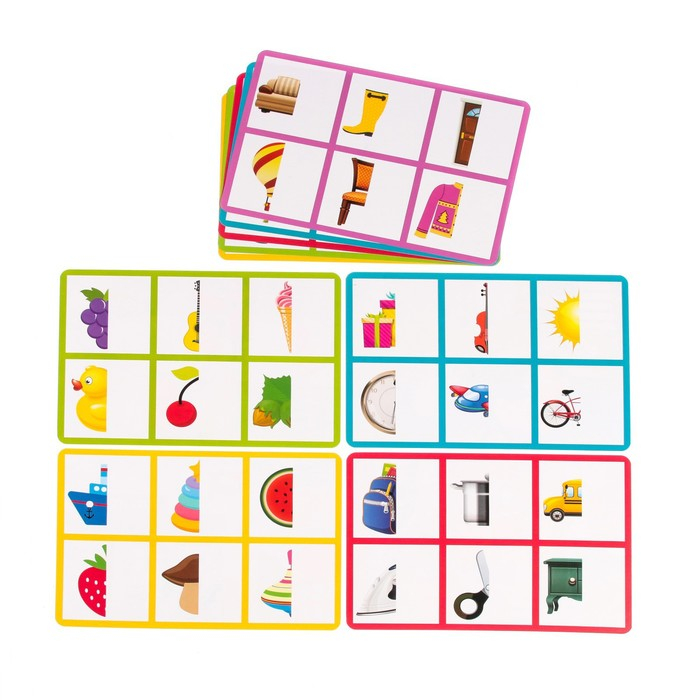 Настольная игра «Умное лото. Половинки: предметы» мемори, от 1 игрока, 3+ Настольная игра «Умное лото. Половинки: предметы» мемори, от 1 игрока, 3+