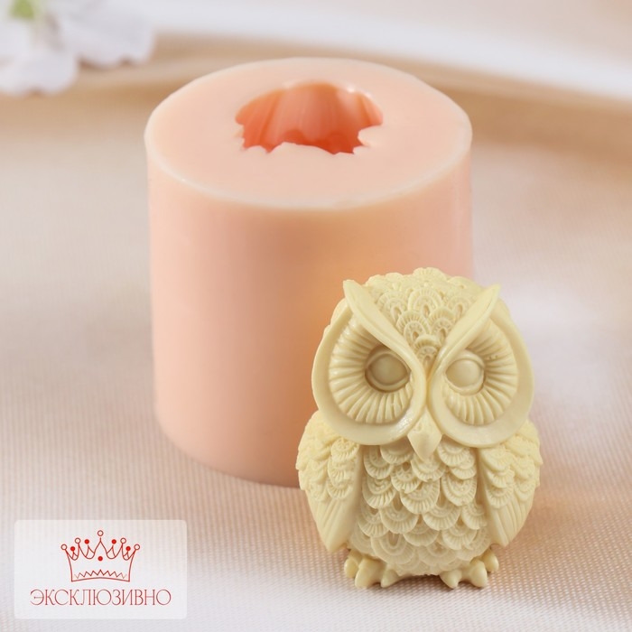 Молд силиконовый Молд силиконовый "Сова2" (издел. 5,5х3,4х4,3 см)