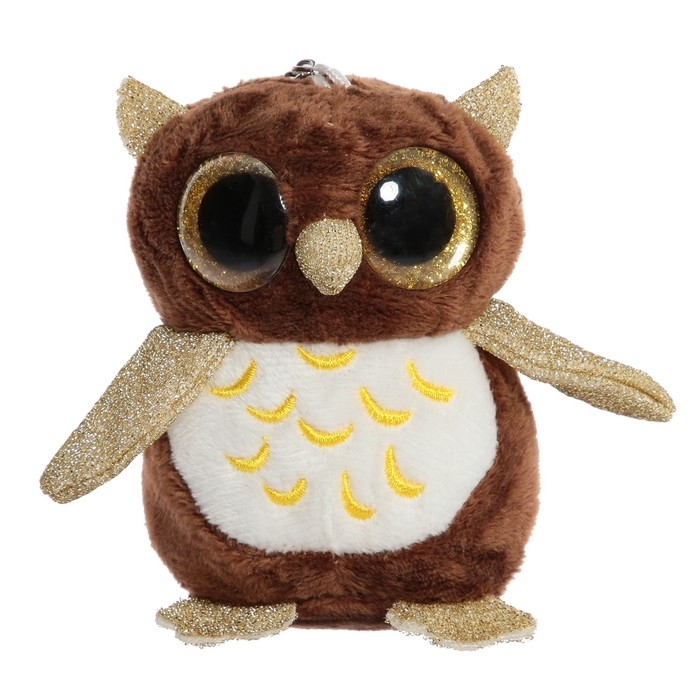 Мягкая игрушка «Сова», на брелоке, цвета МИКС Мягкая игрушка «Сова», на брелоке, цвета МИКС