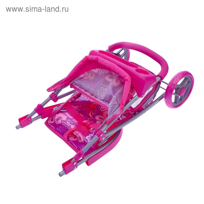 Коляска для кукол, трёхколёсная, металлический каркас Коляска для кукол, трёхколёсная, металлический каркас