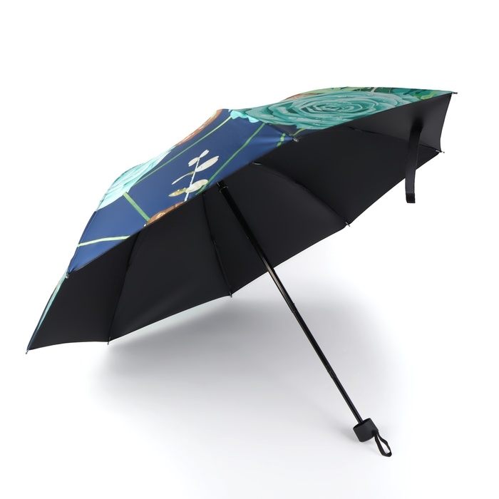 Зонт механический «Розы», эпонж, 4 сложения, 8 спиц, R = 48/55 см, D = 110 см, цвет МИКС Зонт механический «Розы», эпонж, 4 сложения, 8 спиц, R = 48/55 см, D = 110 см, цвет МИКС