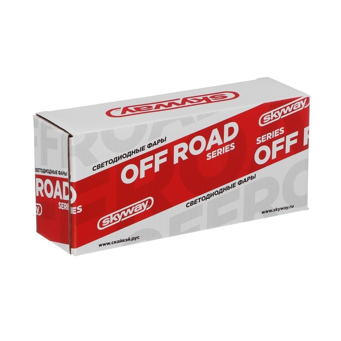 Фара светодиодная Skyway OFF ROAD, прямоугольная, 12 В/24 В, 18 Вт, 6000 K, 6 диодов, 152x40мм Фара светодиодная Skyway OFF ROAD, прямоугольная, 12 В/24 В, 18 Вт, 6000 K, 6 диодов, 152x40мм