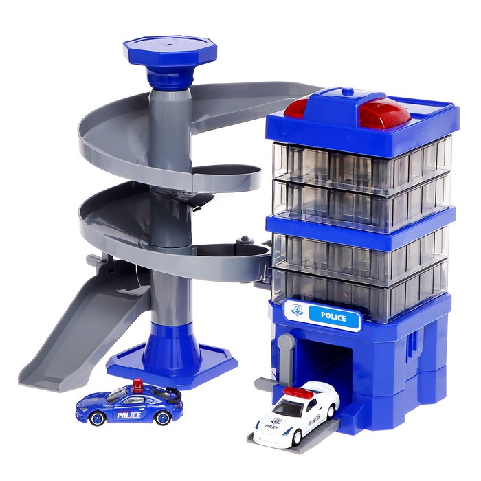 Парковка «Полицейский участок», с 2 машинками, свет и звук Парковка «Полицейский участок», с 2 машинками, свет и звук