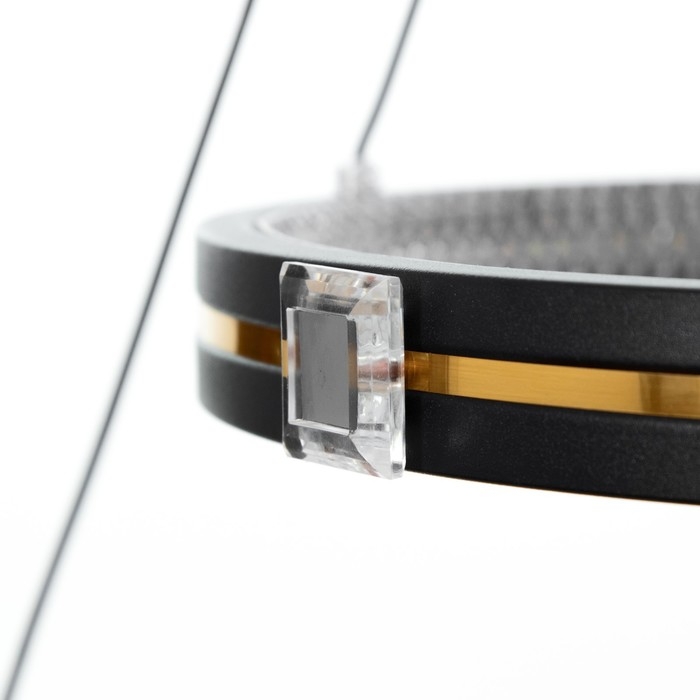 Люстра Люстра "Круги нео" 2+3LED 140Вт 3 режима черный 60х60х4-85 см