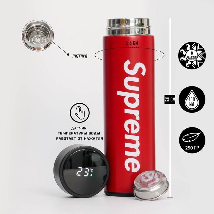 Термос, 500 мл, Basic Термос, 500 мл, Basic "Мастер К.", с ситечком, с датчиком температуры, сохраняет тепло 8 ч