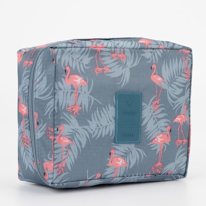 Косметичка на молнии, цвет серо-голубой Косметичка на молнии, цвет серо-голубой