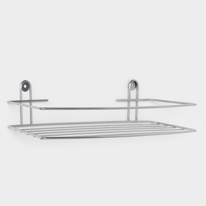 Полка для ванной прямая, 34×11,5×4,5 см, цвет хром Полка для ванной прямая, 34×11,5×4,5 см, цвет хром