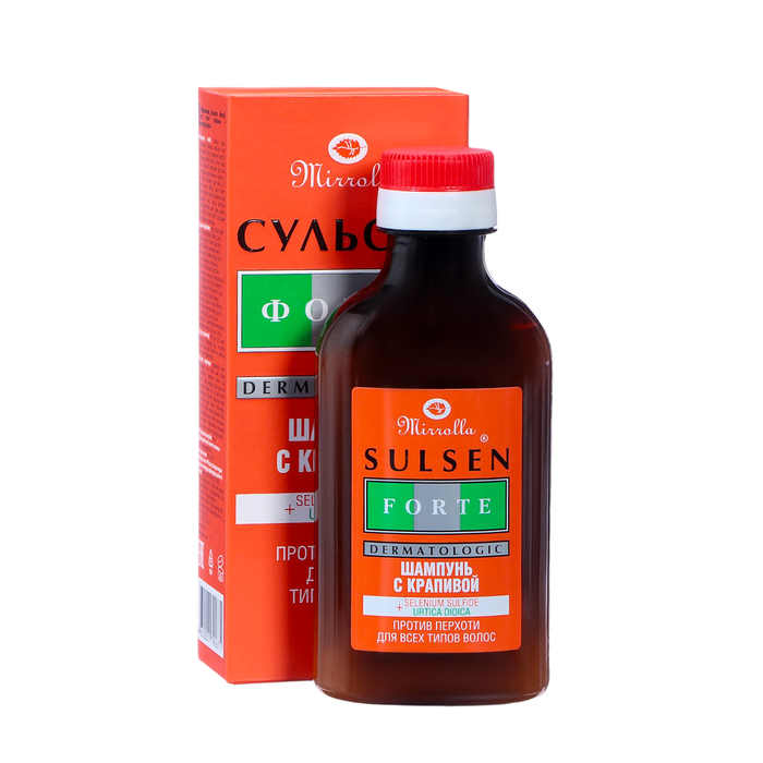 Шампунь Mirrolla «Сульсен Форте» 2% с крапивой, 150 мл Шампунь Mirrolla «Сульсен Форте» 2% с крапивой, 150 мл