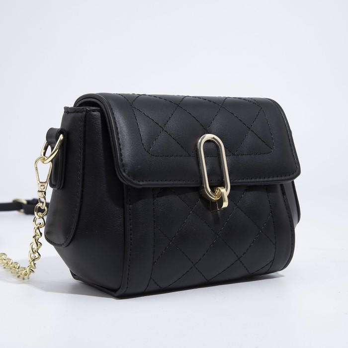 Сумка-мессенджер на клапане, цвет чёрный Сумка-мессенджер на клапане, цвет чёрный