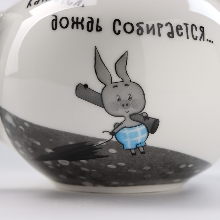 Сливочник фарфоровый «Винни Пух», 430 мл