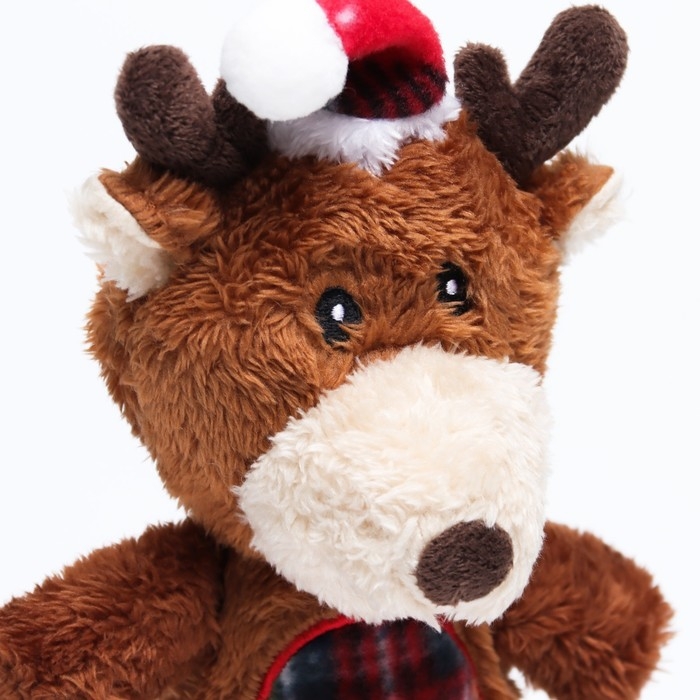 Игрушка мягкая для собак  Игрушка мягкая для собак "Олень" с пищалкой, 31 х 17 см