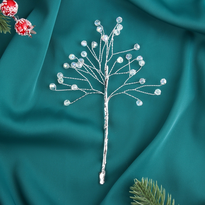 Декор  Декор "Хрустальная сказка" 18 см, прозрачный шарик