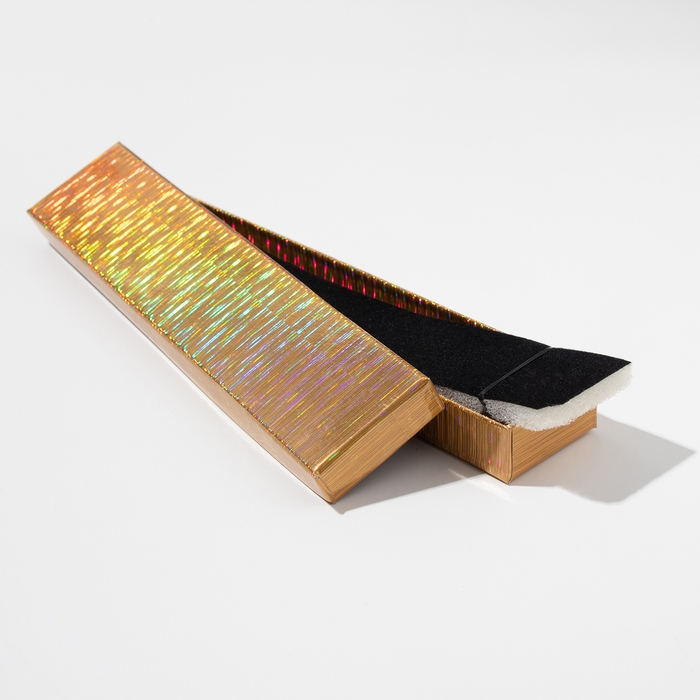 Коробочка подарочная под браслет/цепочку/часы «Голография», 21×4 (размер полезной части 20,5×3,7см), цвет МИКС Коробочка подарочная под браслет/цепочку/часы «Голография», 21×4 (размер полезной части 20,5×3,7см), цвет МИКС