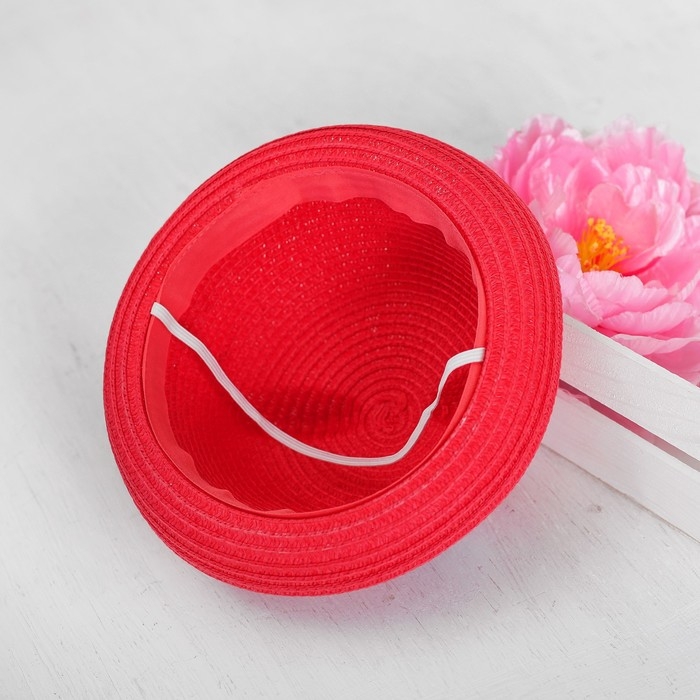 Панама детская соломенна для девочки «Кошечка», с ушками, р-р 52-54, 2-6 лет Панама детская соломенна для девочки «Кошечка», с ушками, р-р 52-54, 2-6 лет