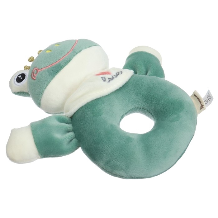 Погремушка мягкая на кольце «Лягушастик», Крошка Я Погремушка мягкая на кольце «Лягушастик», Крошка Я