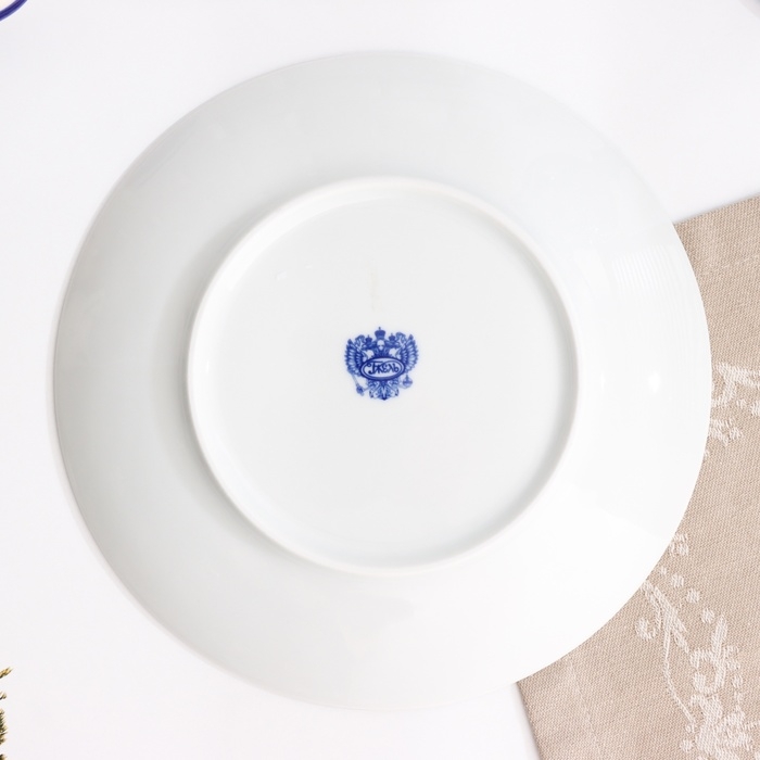 Тарелка Тарелка "Романс проза", д-200мм, нео гжель