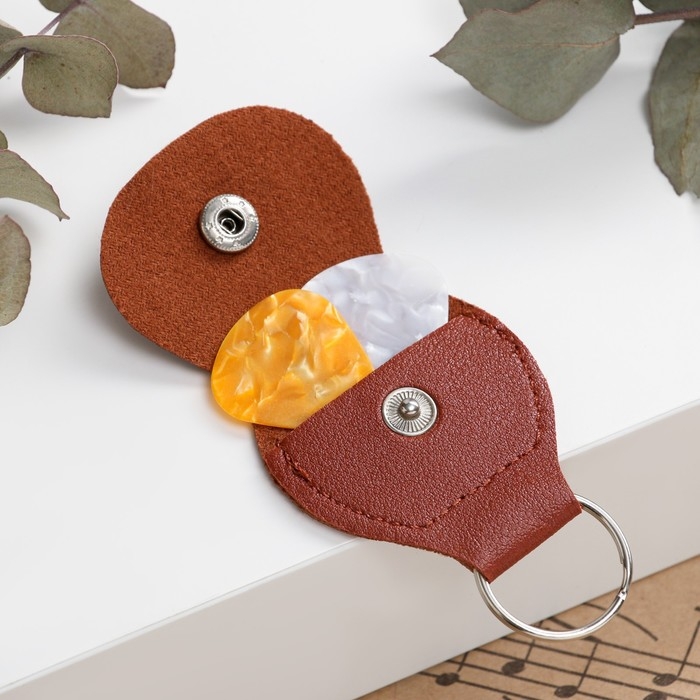 Чехол-брелок для Медиаторов Music Life, коричневый Чехол-брелок для Медиаторов Music Life, коричневый