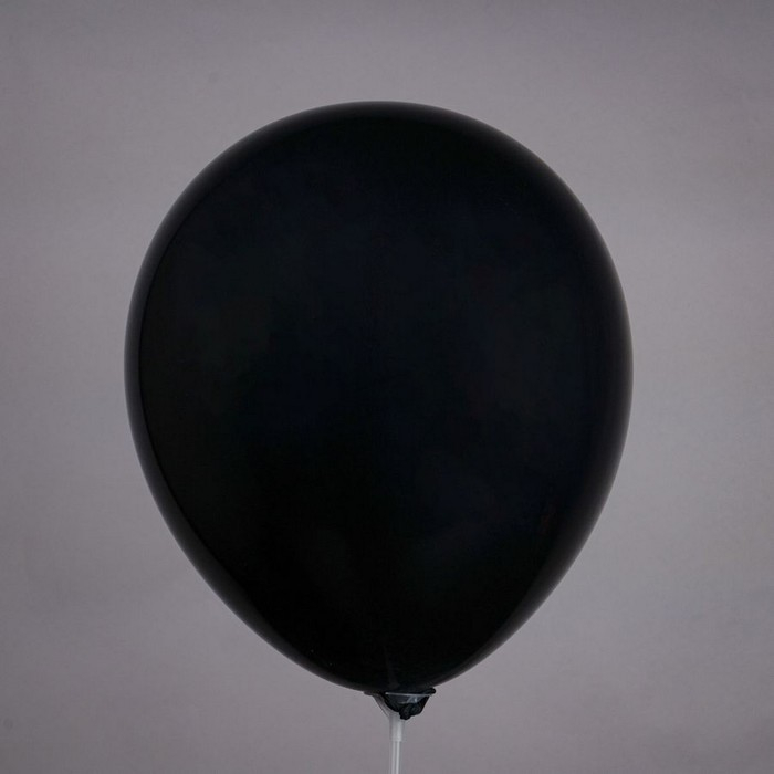 Шар латексный 12", пастель, цвет чёрный, набор 50 шт.