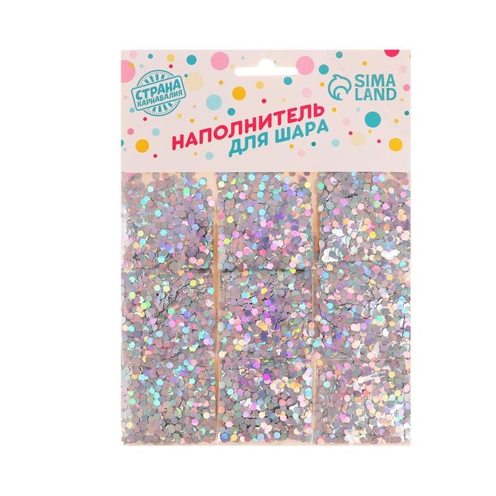 Наполнитель для шара «Шестиугольник», 0,3 см, набор 9 шт., цвет серебро Наполнитель для шара «Шестиугольник», 0,3 см, набор 9 шт., цвет серебро