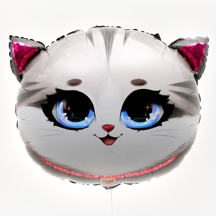 Воздушный шар фольгированный 24 Воздушный шар фольгированный 24" «Котик», набор 50 шт.