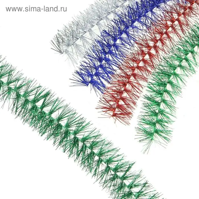 Мишура новогодняя «Ёжик» d-3,5 см, L-200 см, МИКС Мишура новогодняя «Ёжик» d-3,5 см, L-200 см, МИКС