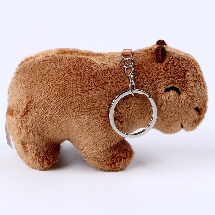 Мягкая игрушка «Капибара», на брелоке, 12 см Мягкая игрушка «Капибара», на брелоке, 12 см