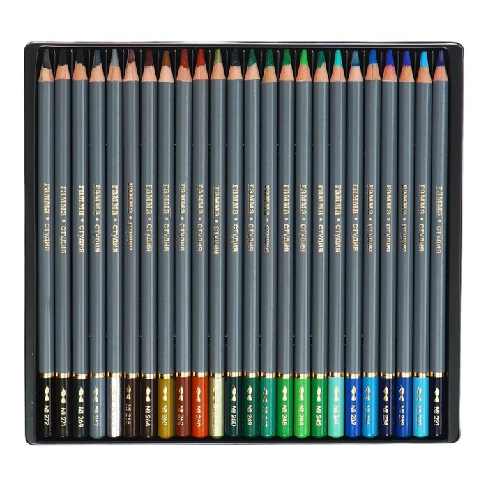 Карандаши акварельные Гамма  Карандаши акварельные Гамма "Студия" 72 цвета, грифель 3.8 мм, картонная коробка, 110822_72