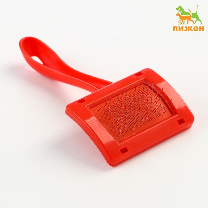 Пуходерка без капель изогнутая, малая, 7 х 14 см, красная Пуходерка без капель изогнутая, малая, 7 х 14 см, красная