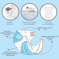 Трусики-подгузник, многоразовый, «Домики», размер L, Крошка Я