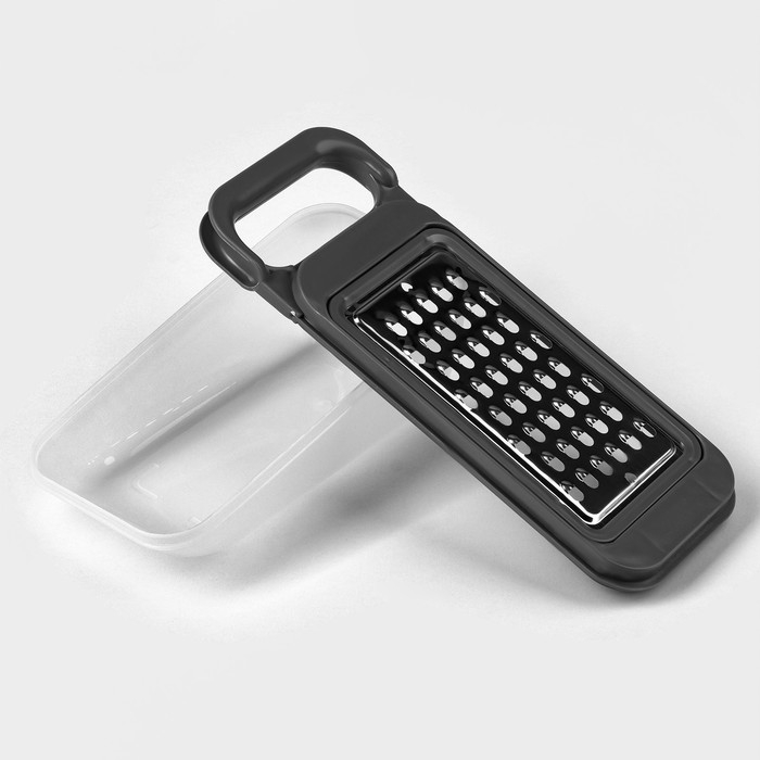 Тёрка-контейнер, 9×27 см, 4 насадки, цвет МИКС Тёрка-контейнер, 9×27 см, 4 насадки, цвет МИКС