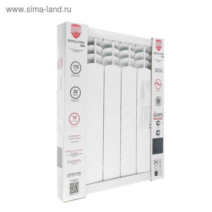 Радиатор алюминиевый Royal Thermo Revolution 500, 6 секций Радиатор алюминиевый Royal Thermo Revolution 500, 6 секций