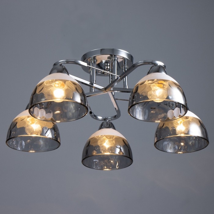 Люстра Люстра "Аквила" 5хЕ27 40Вт хром 45х15х22 см BayerLux