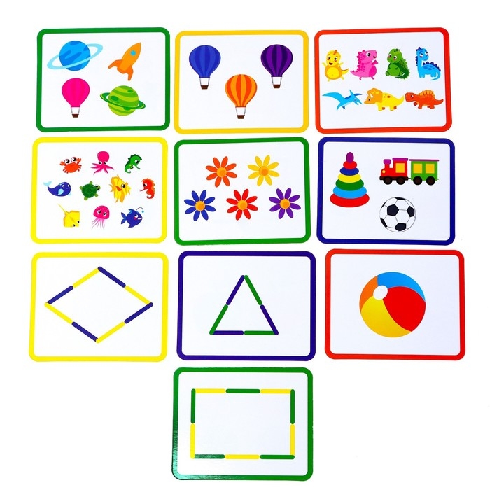 Игровой набор с палочками «Изучаем счёт и цвета», счётные палочки, по методике Монтессори Игровой набор с палочками «Изучаем счёт и цвета», счётные палочки, по методике Монтессори