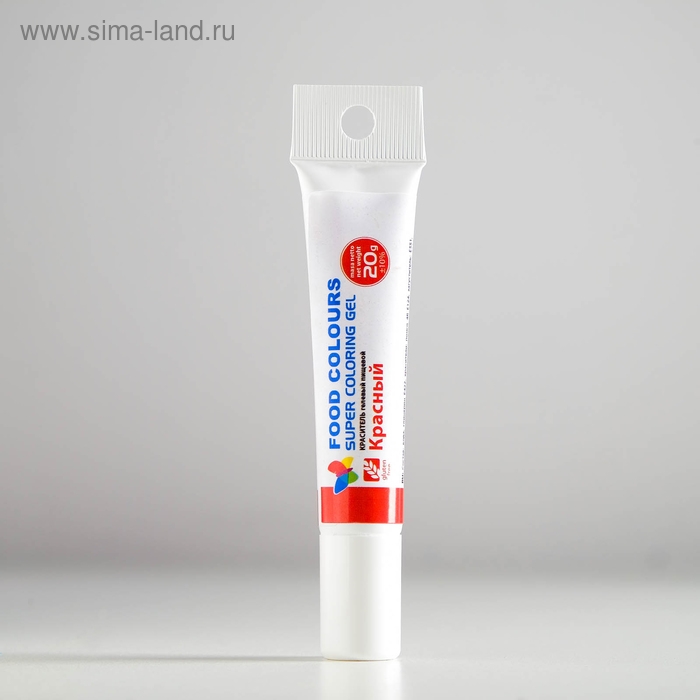 Краситель пищевой гелевый Food Colours, красный, 20 г Краситель пищевой гелевый Food Colours, красный, 20 г