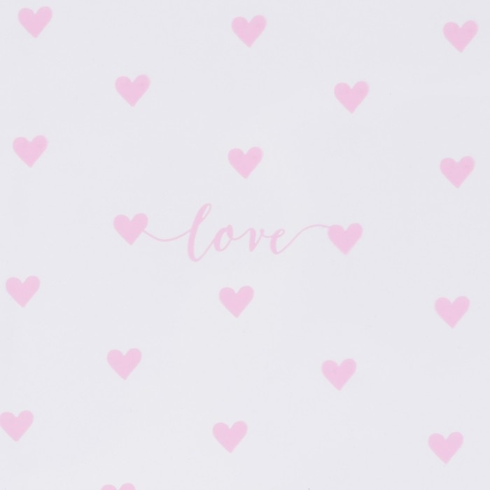 Плёнка для цветов глянцевая «Сердца», 0,6 х 8 м Плёнка для цветов глянцевая «Сердца», 0,6 х 8 м