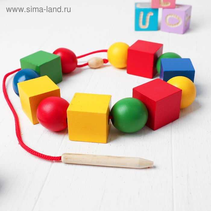 Шнуровка  Шнуровка "Геометрические фигуры", 16 шт., МИКС