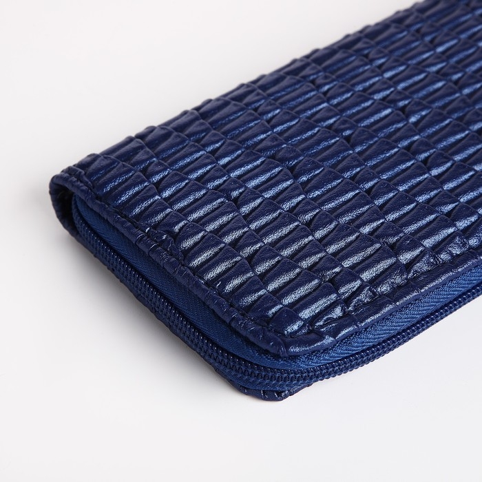 Кошелёк женский на молнии, цвет синий Кошелёк женский на молнии, цвет синий