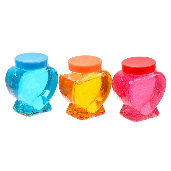 Лизун - слайм &laquo;Сердечко&raquo;, цвета МИКС