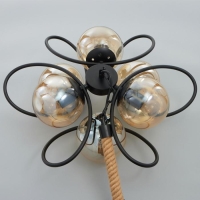 Люстра 85220/6 E27 40Вт черный 52х52х53-83 см BayerLux