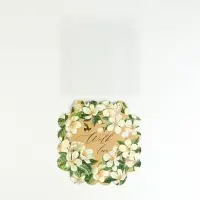 Коробка для печенья, кондитерская упаковка с пластиковой крышкой, «Пчёлка», 13 х 13 х 3 см