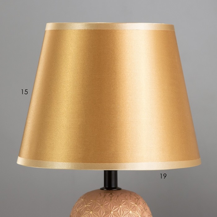 Настольная лампа Настольная лампа "Глория" Е27 40Вт терракотовый-золотой 20х20х32 см
