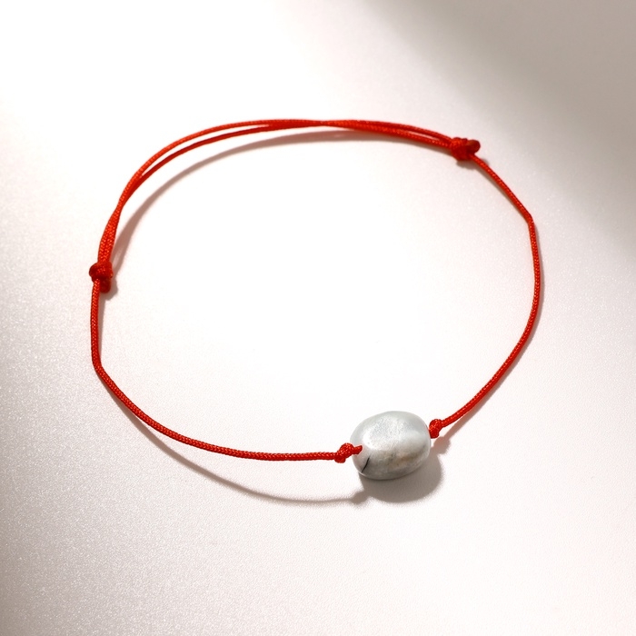 Браслет желаний «Аквамарин» на бордовой нити, длина регулируется Браслет желаний «Аквамарин» на бордовой нити, длина регулируется